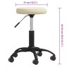 Tabouret de massage Velours Crème 