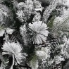 Sapin de Noël à flocons de neige et pommes de pin 195 cm PVC/PE 