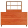 Cadre de lit sans matelas cire marron 100x200cm bois pin massif 