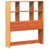 Cadre de lit sans matelas cire marron 100x200cm bois pin massif 