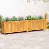 Jardinière avec doublure 199x38,5x50 cm bois massif d'acacia 