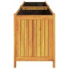 Jardinière avec doublure 199x38,5x50 cm bois massif d'acacia 