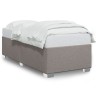 Cadre de lit sans matelas taupe 100x200 cm tissu 