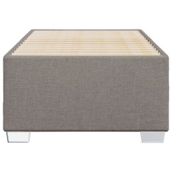 Cadre de lit sans matelas taupe 100x200 cm tissu 