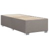 Cadre de lit sans matelas taupe 100x200 cm tissu 