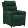 Fauteuil inclinable Vert foncé Tissu 