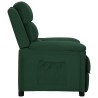 Fauteuil inclinable Vert foncé Tissu 