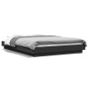 Cadre de lit avec lumières LED sans matelas noir 120x200 cm 