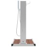 Douche d'extérieur avec receveur de douche WPC Acier inoxydable 