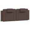 Cadre de lit avec LED sans matelas marron 120x200 cm 