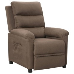 Fauteuil inclinable Taupe Tissu 