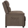 Fauteuil inclinable Taupe Tissu 