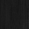 Cadre de lit sans matelas noir 100x200 cm bois massif de pin 