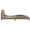 Cadre de lit sans matelas cappuccino 160x200 cm similicuir 