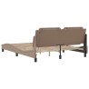 Cadre de lit sans matelas cappuccino 160x200 cm similicuir 