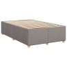 Cadre de lit sans matelas taupe 120x200 cm tissu 