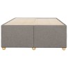 Cadre de lit sans matelas taupe 120x200 cm tissu 