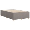 Cadre de lit sans matelas taupe 120x200 cm tissu 