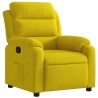 Fauteuil inclinable jaune velours 