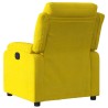 Fauteuil inclinable jaune velours 