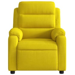 Fauteuil inclinable jaune velours 