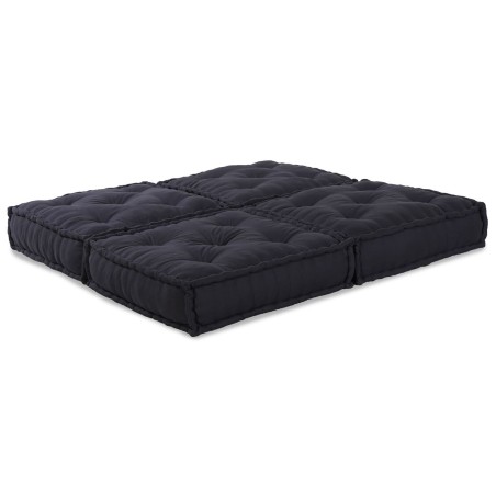 Poufs Modulaires2 pcs Anthracite en Tissu 