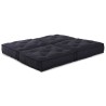 Poufs Modulaires2 pcs Anthracite en Tissu 
