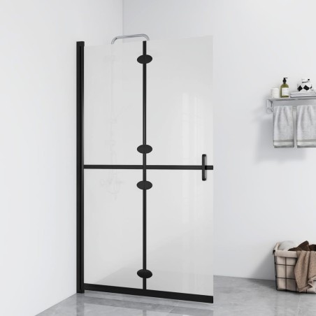 Paroi de douche pliable Verre ESG dépoli 110x190 cm 