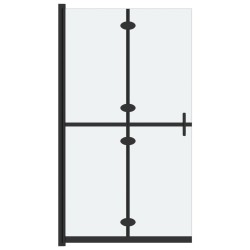 Paroi de douche pliable Verre ESG dépoli 110x190 cm 
