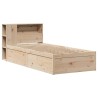 Cadre de lit sans matelas 90x200 cm bois de pin massif 