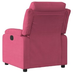 Fauteuil inclinable rouge bordeaux velours 