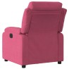 Fauteuil inclinable rouge bordeaux velours 