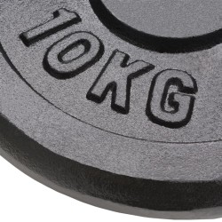 Plaque de poids 4 pcs 2 x 10 kg + 2 x 5 kg Fonte 