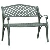 Banc de jardin 102 cm Aluminium coulé Vert 