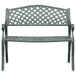 Banc de jardin 102 cm Aluminium coulé Vert 