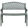 Banc de jardin 102 cm Aluminium coulé Vert 