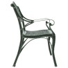 Banc de jardin 102 cm Aluminium coulé Vert 