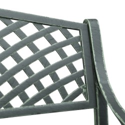 Banc de jardin 102 cm Aluminium coulé Vert 