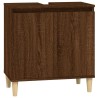 Ensemble de meubles de salle de bain 3 pcs Chêne marron 