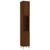Ensemble de meubles de salle de bain 3 pcs Chêne marron 