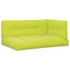 Coussins de palette lot de 7 vert vif tissu 