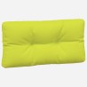 Coussins de palette lot de 7 vert vif tissu 