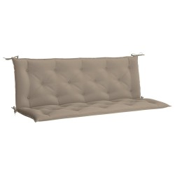 Coussin de banc de jardin taupe 150x(50+50)x7 cm tissu oxford 