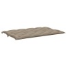 Coussin de banc de jardin taupe 150x(50+50)x7 cm tissu oxford 