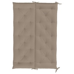 Coussin de banc de jardin taupe 150x(50+50)x7 cm tissu oxford 