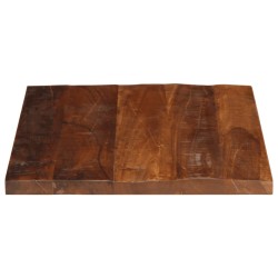 Dessus de table 60x50x2,5 cm rectangulaire bois massif récupéré 