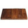 Dessus de table 60x50x2,5 cm rectangulaire bois massif récupéré 