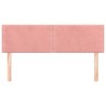 Têtes de lit 2 pcs Rose 72x5x78/88 cm Velours 