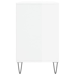 Armoire à chaussure Blanc brillant 102x36x60 cm Bois ingénierie 