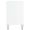 Armoire à chaussure Blanc brillant 102x36x60 cm Bois ingénierie 